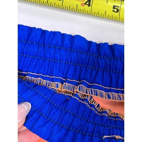 Vintage 80's Windbreaker Pants Neon Peach Nylon Size Small Zipper Cuffs Elastic - Picture 10 of 16